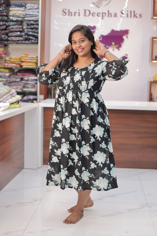 Black Smoky Midi - SKMD58