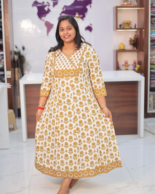 Jaipur Cotton Yellow Midi - STMD02
