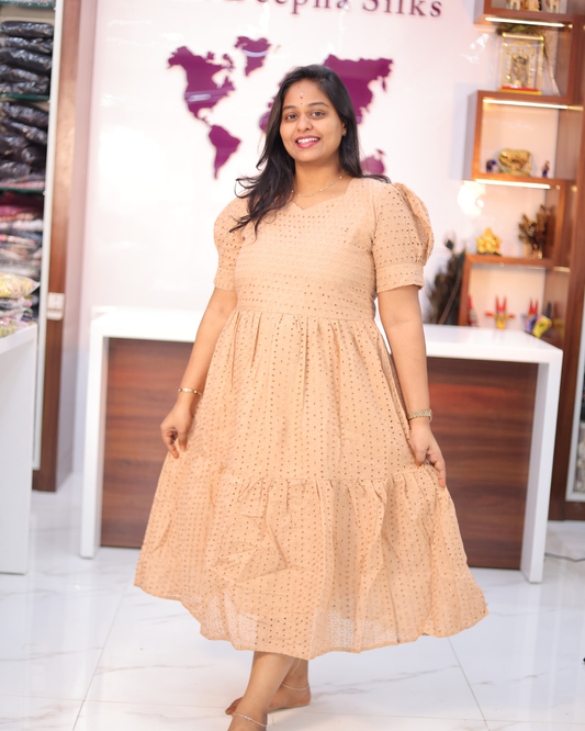 Plain Hakoba Cotton Puff Midi - ASMD18