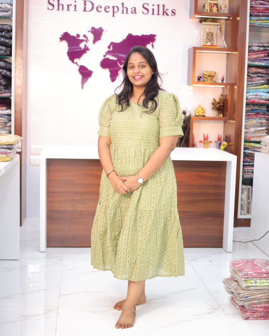 Plain Hakoba Cotton Puff Midi - ASMD20