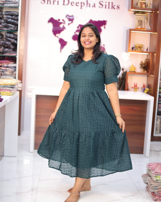 Plain Hakoba Cotton Puff Midi - ASMD21