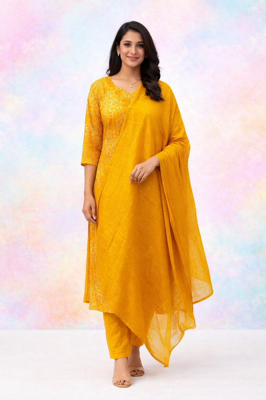 Casual Wear Vatican Silk 3 Pcs Salwar Set - CWSS14