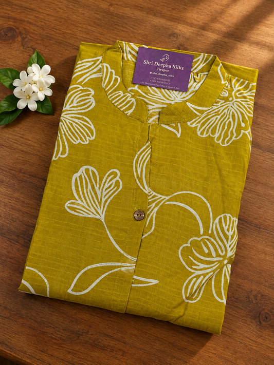 Vatican Silk Collar Neck Aline Kurti - JVAK10
