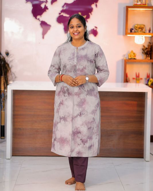 Georgette Straight Cut Kurti - BKSK06