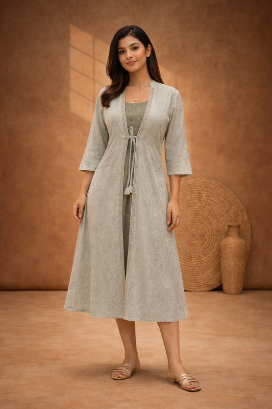 Overcoat Smoky Midi - OSMD10