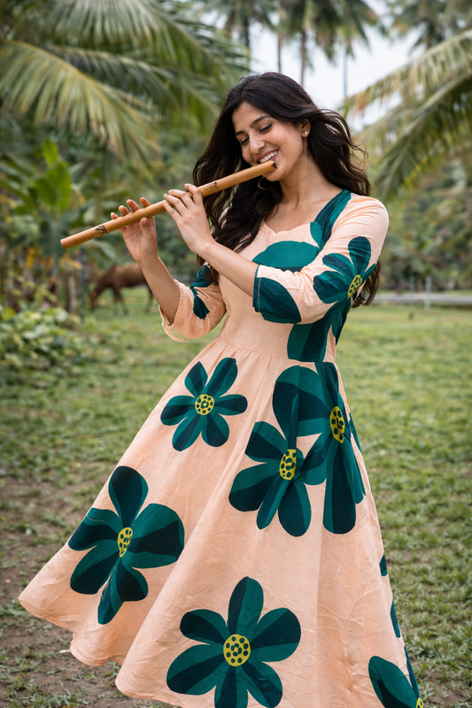 Digital Print Full Flare Long Maxi - DPMX01