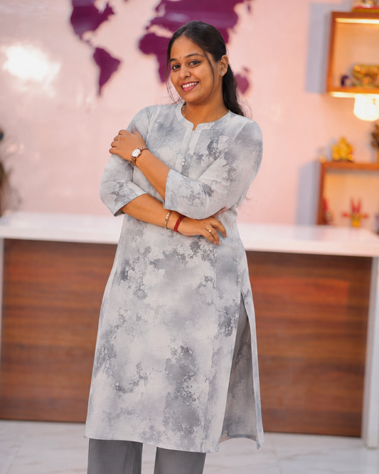Georgette Straight Cut Kurti - BKSK03