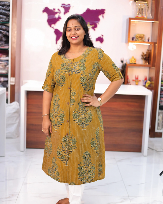 Budget Friendly Plus Size Aline Kurti - PSAK50
