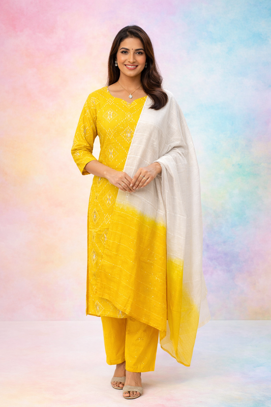 Casual Wear Vatican Silk 3 Pcs Salwar Set - CWSS06