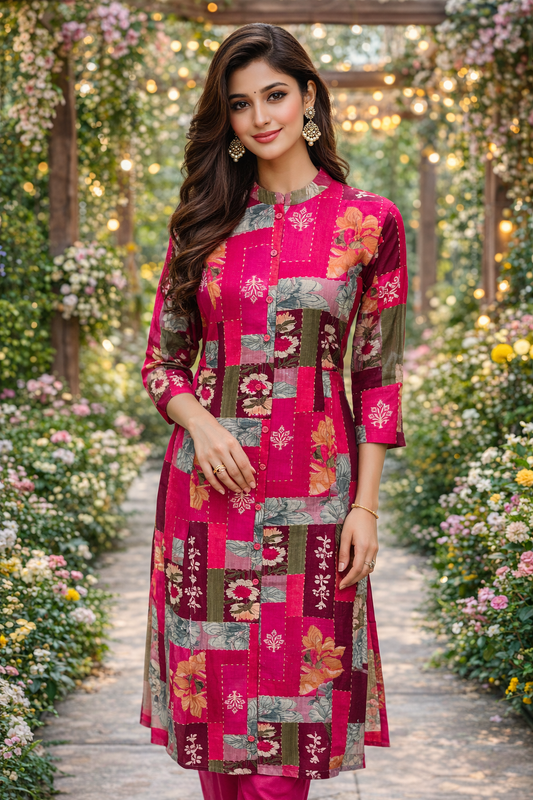 Vatican Silk Aline Kurti - ALKT07