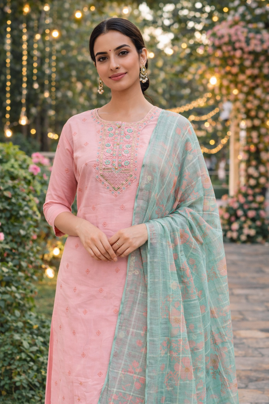 Premium Party Wear 3 Pcs Salwar Set - PPSS12