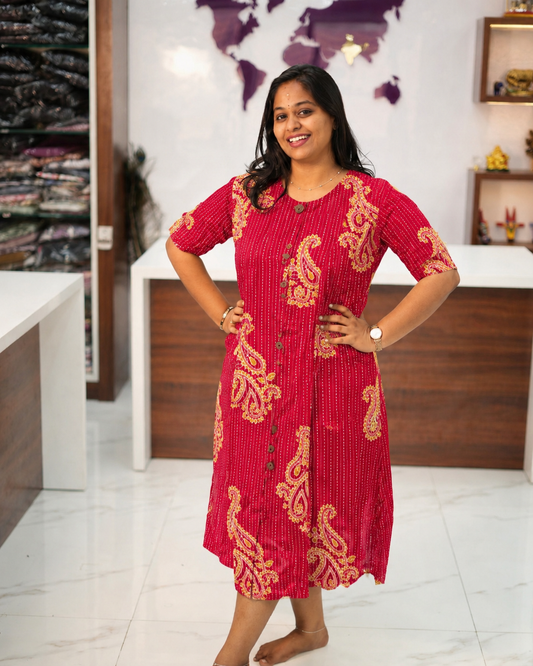 Budget Friendly Plus Size Aline Kurti - PSAK53