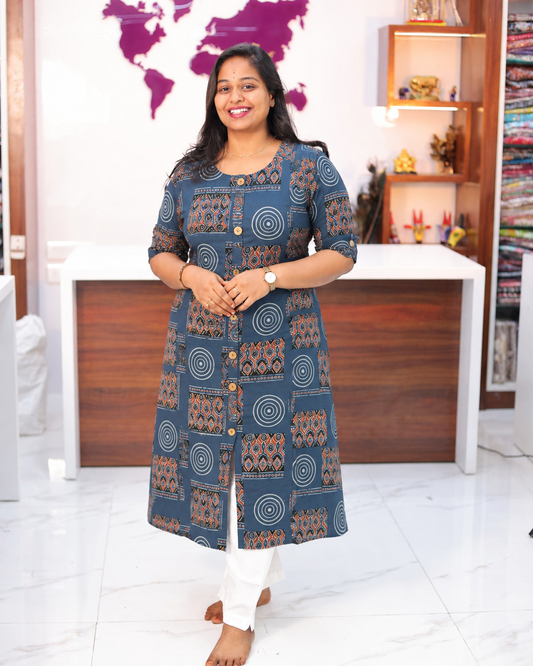 Budget Friendly Plus Size Aline Kurti - PSAK44