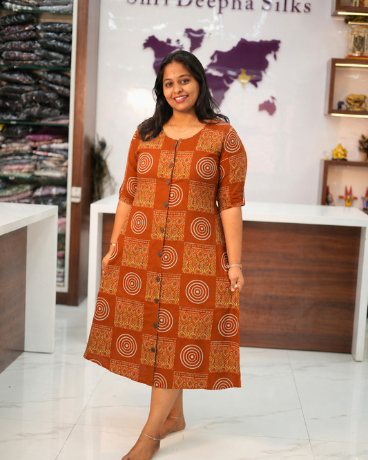 Budget Friendly Plus Size Aline Kurti - PSAK52
