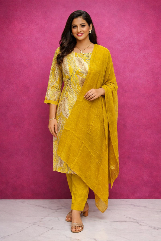 Casual Wear Vatican Silk 3 Pcs Salwar Set - CWSS11