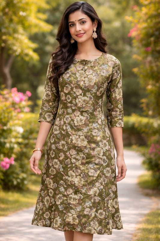 Vatican Silk Aline Kurti - ALKT09