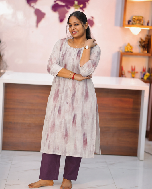 Georgette Straight Cut Kurti - BKSK04