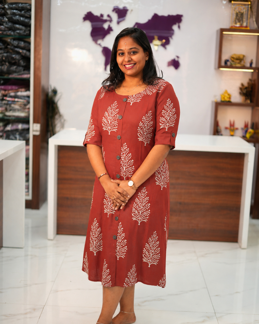 Budget Friendly Plus Size Aline Kurti - PSAK54