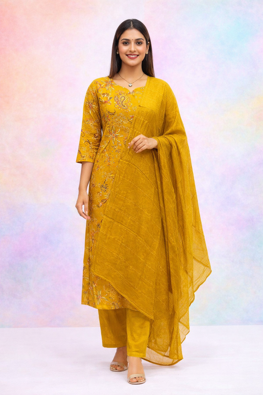 Casual Wear Vatican Silk 3 Pcs Salwar Set - CWSS15