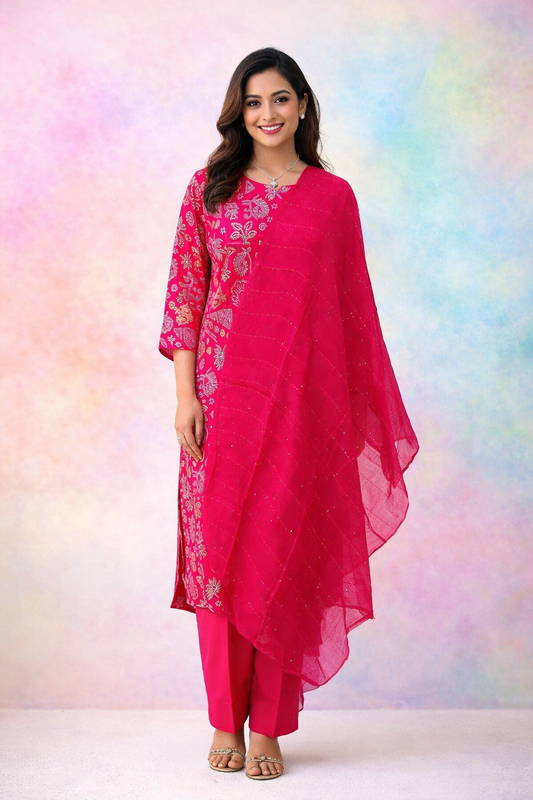 Casual Wear Vatican Silk 3 Pcs Salwar Set - CWSS20