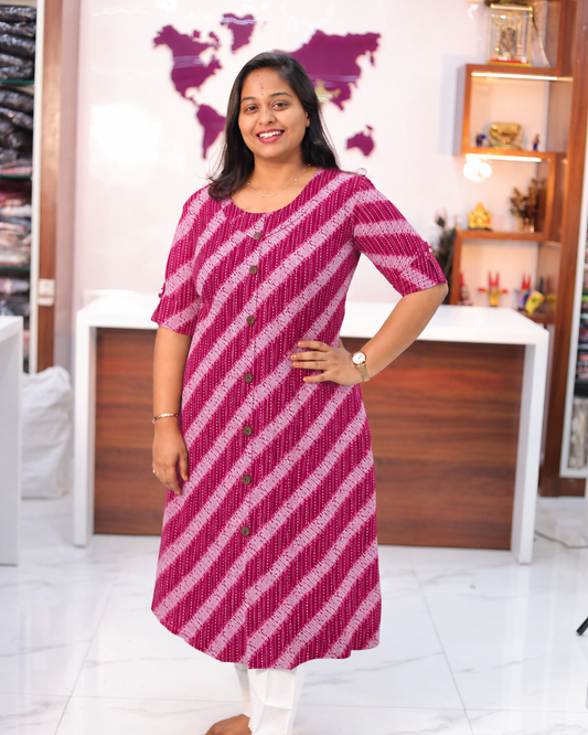 Budget Friendly Plus Size Aline Kurti - PSAK48