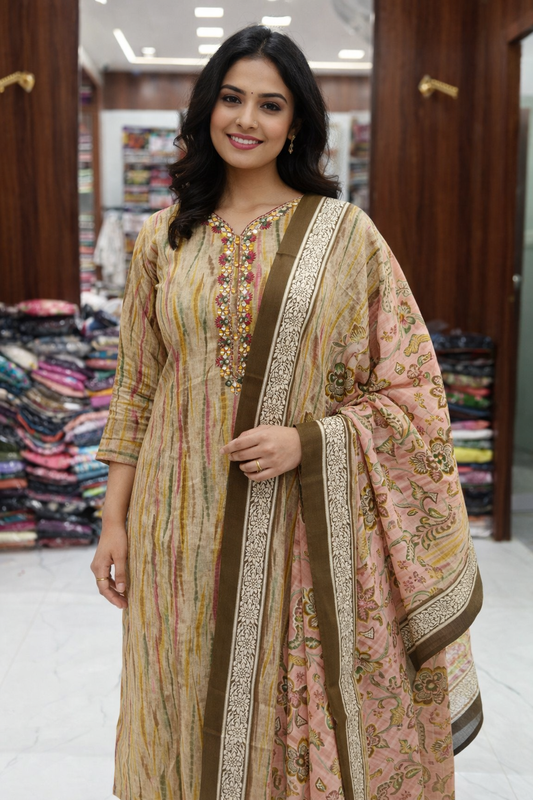 Premium Party Wear 3 Pcs Salwar Set - PPSS23