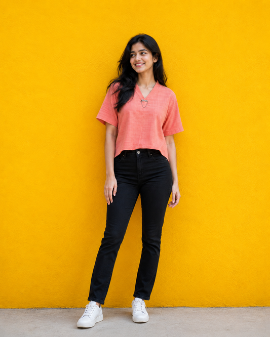 Peachy Breeze Short Top - ZLST02
