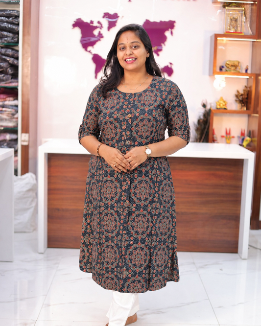 Budget Friendly Plus Size Aline Kurti - PSAK32