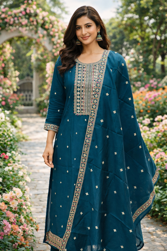 Premium Party Wear 3 Pcs Salwar Set - PPSS17