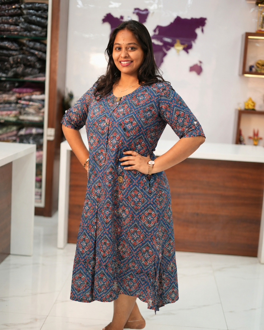 Budget Friendly Plus Size Aline Kurti - PSAK39