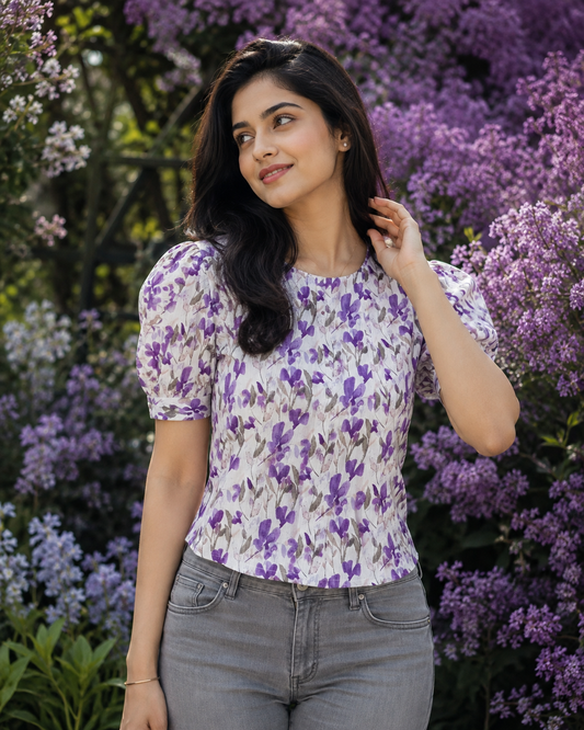 Lilac Charm Short Top - ZLST01