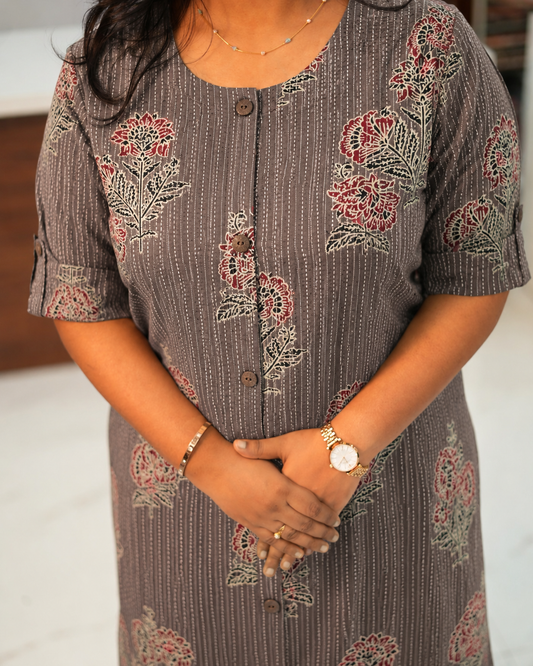 Budget Friendly Plus Size Aline Kurti - PSAK38