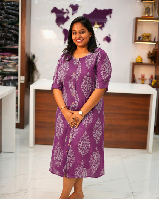 Budget Friendly Plus Size Aline Kurti - PSAK43