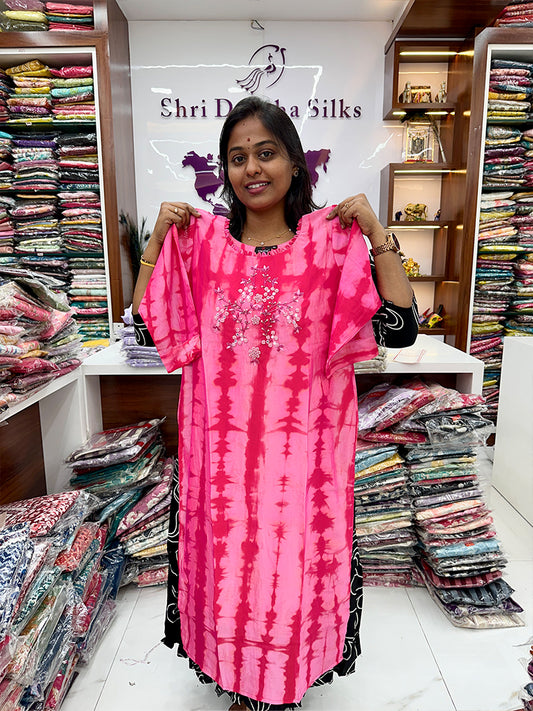 Tie & Dye Georgette Silk Kurthi